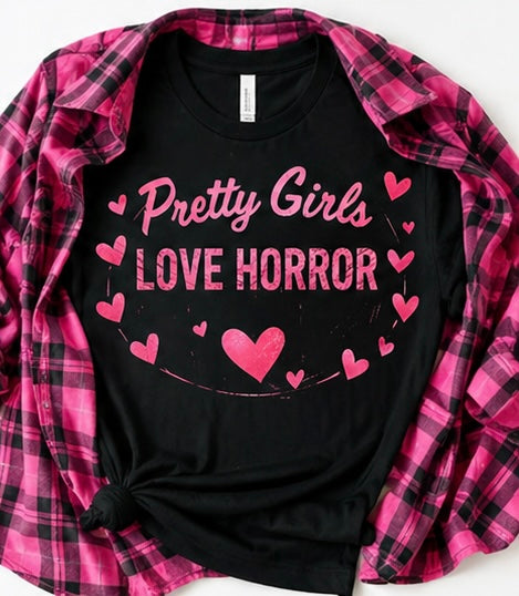 Pretty Girls Love Horror Shirt