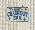 In My Crash Out Era Embroidered Iron-On Patch | Funny Trendy Jacket, Backpack & Tote Patch