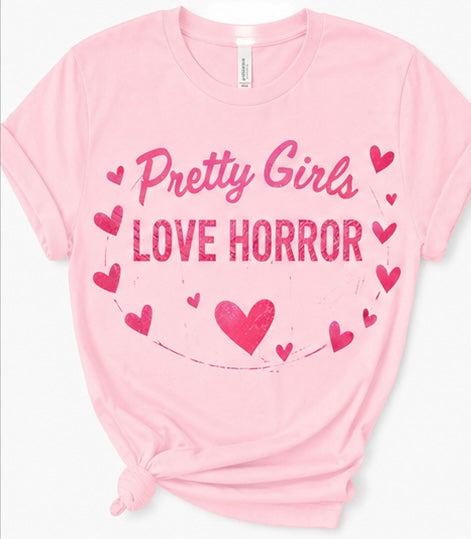 Pretty Girls Love Horror Shirt