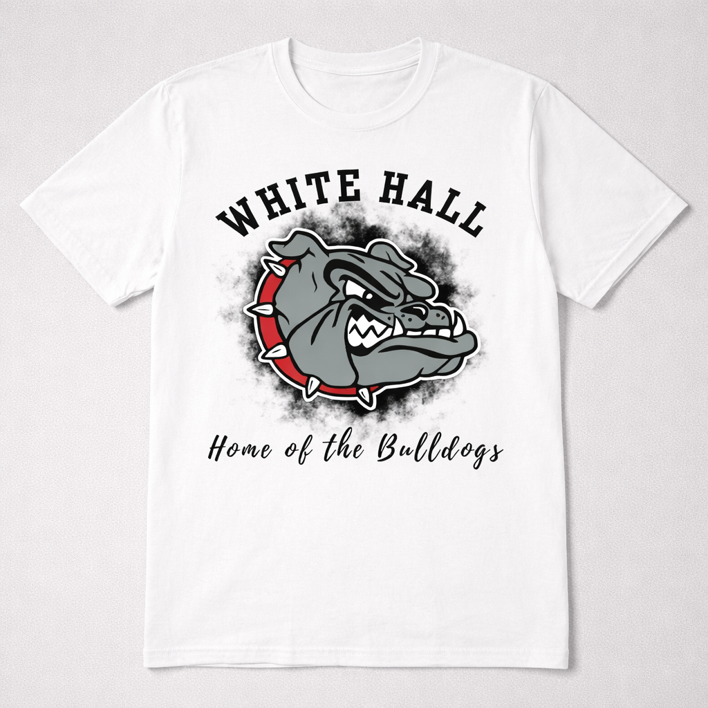 White Hall Bulldogs Shirt | School Spirit Tee | Bulldog Mascot Shirt | Game Day Shirt