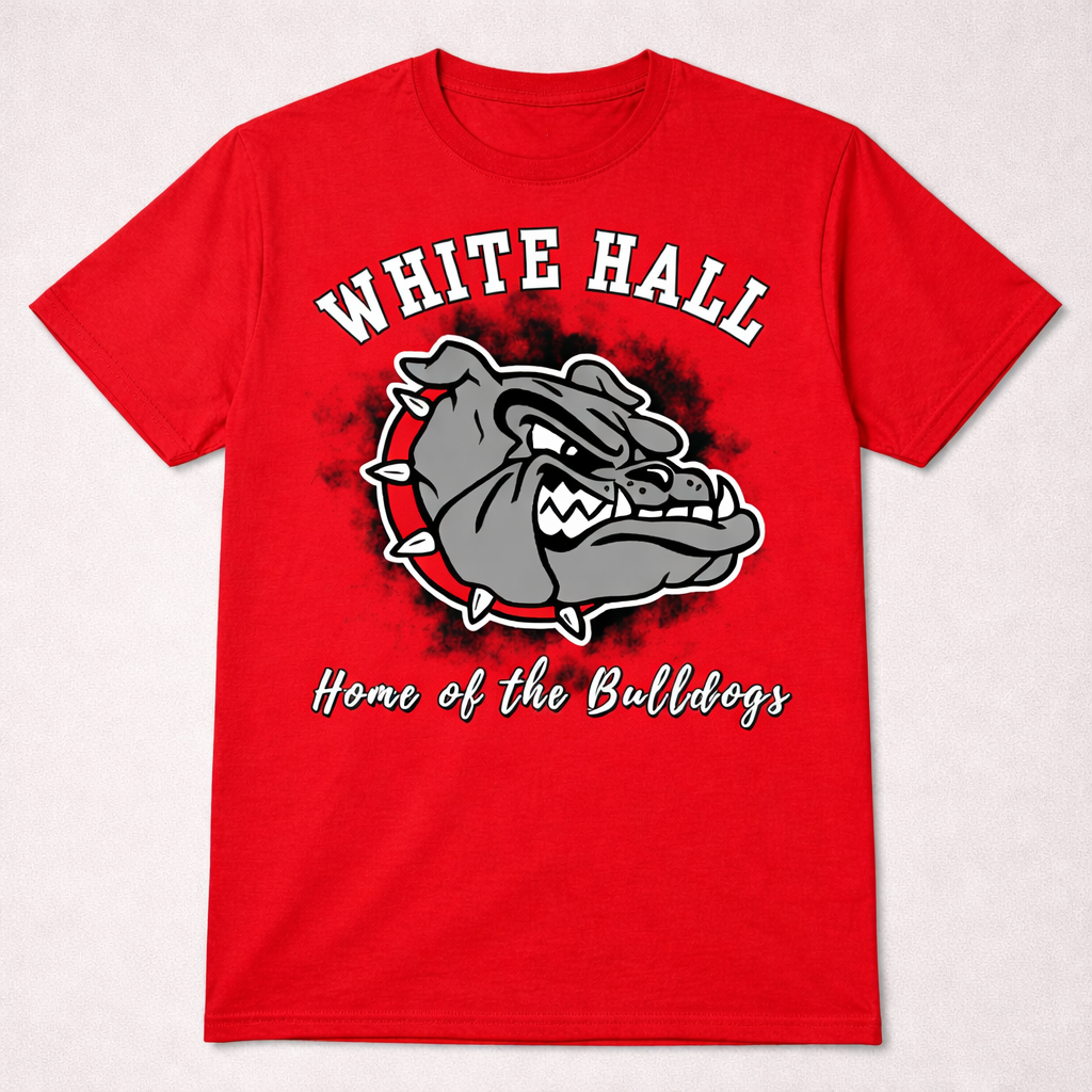 White Hall Bulldogs Shirt | School Spirit Tee | Bulldog Mascot Shirt | Game Day Shirt
