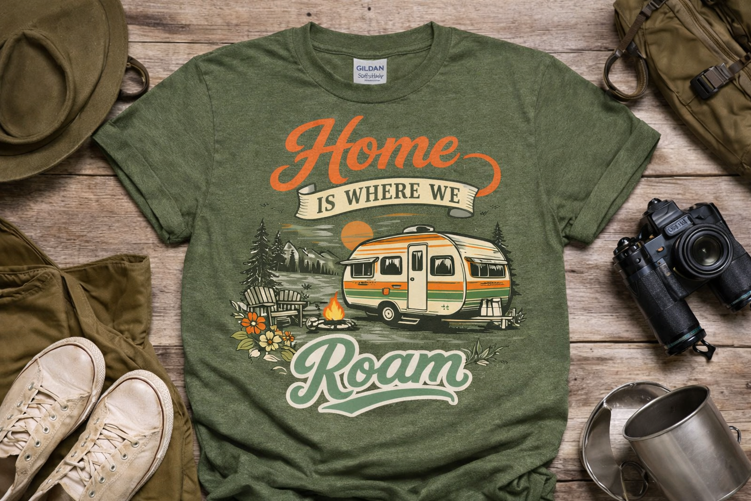 Home Is Where We Roam Graphic Tee