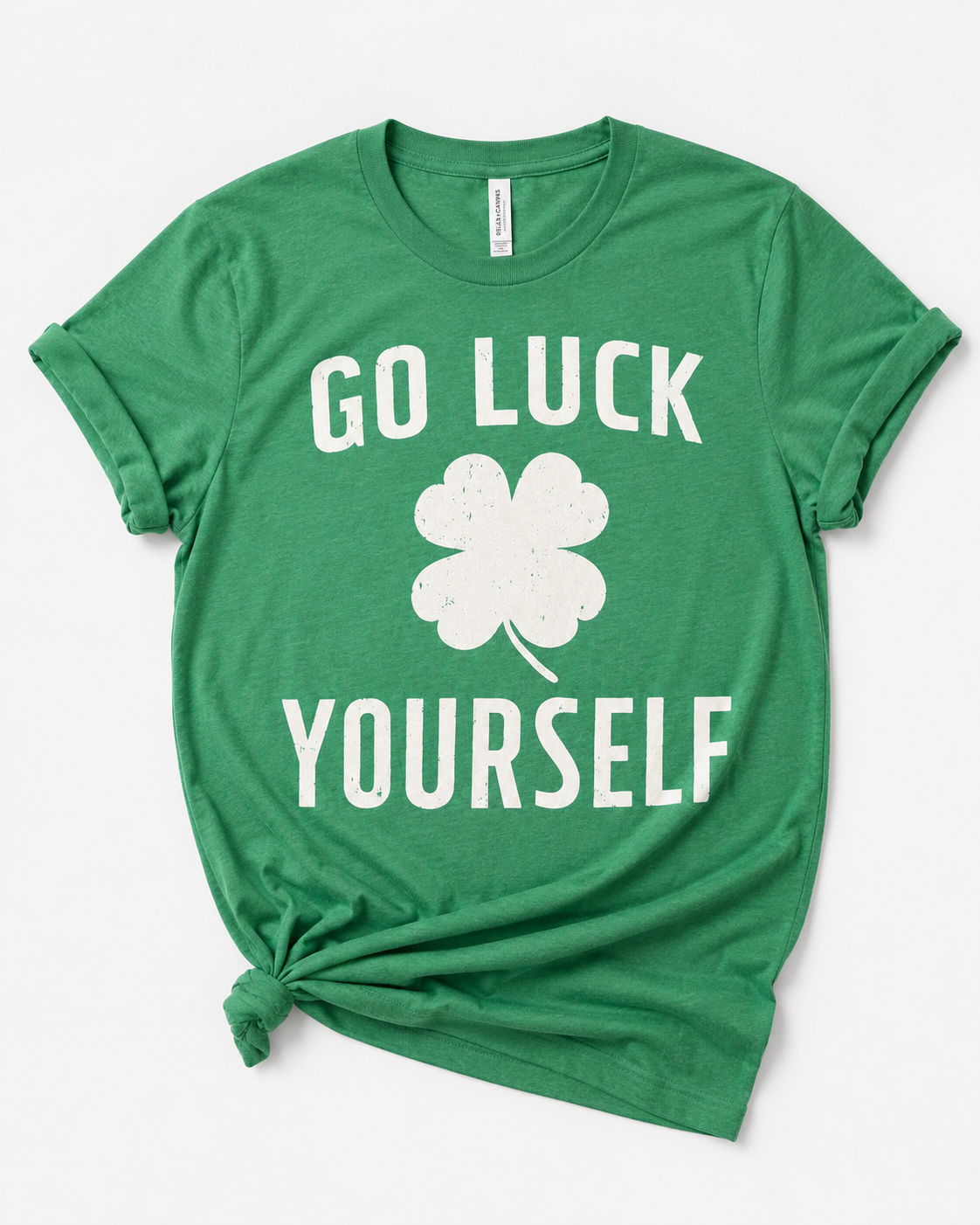 Go Luck Yourself Graphic Tee | Funny St. Patrick’s Day Shirt | Lucky Clover Shirt | Green Graphic Tee