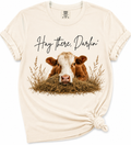 Hay There, Darlin’ Cow Graphic Tee | Rustic Country T-Shirt